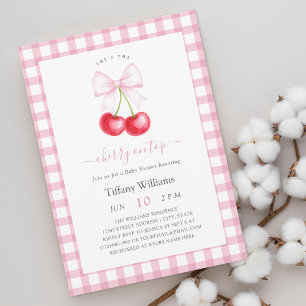 Sie ist die Kirsche auf dem whimsical Bogen Baby S Einladung