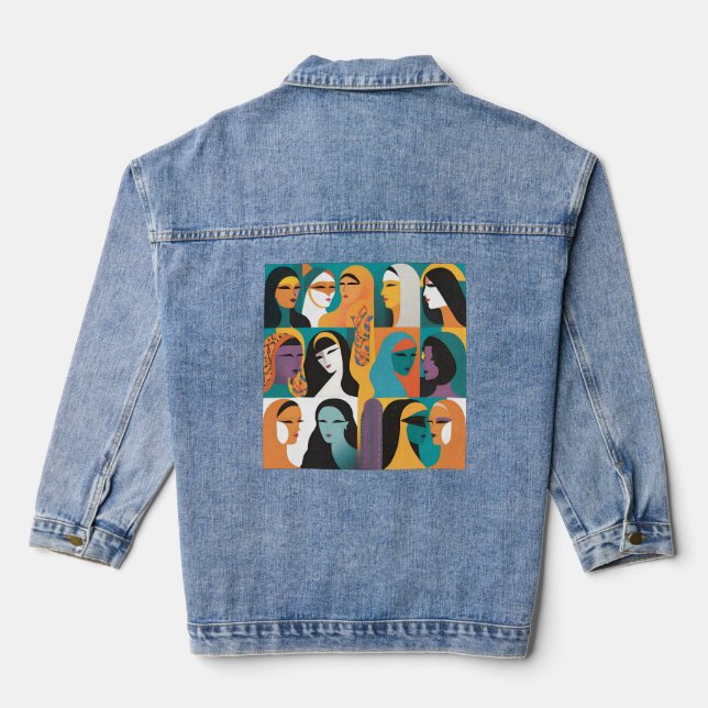 Sie ist die Revolution Jeansjacke (Rückseite)