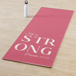 Sie ist ein Christliches Zitat Yogamatte