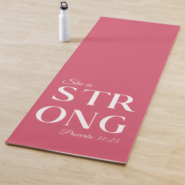 Sie ist ein Christliches Zitat Yogamatte (Beispiel)