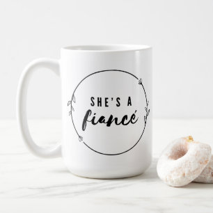 Sie ist ein elegantes Verlobungsgeschenk für die z Kaffeetasse