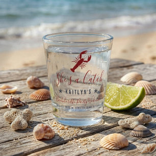 Sie ist ein Fang Coastal-Junggesellinnenabschied G Schnapsglas