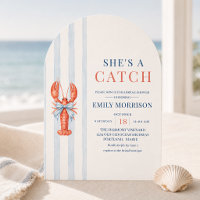 Sie ist ein Fang - Coastal Lobster Bow Junggeselli
