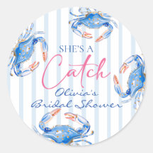Sie ist ein Fang Preppy Coastal Crab Junggesellinn