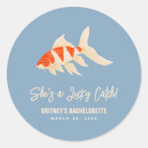 Sie ist ein Glücksfang Koi-Fisch Blau Junggesellin