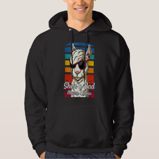 Sie ist ein schlechter Mama Llama Vintag für Mama  Hoodie