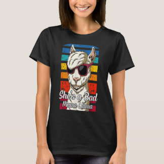Sie ist ein schlechter Mama Llama Vintag für Mama  T-Shirt