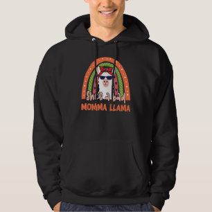 Sie ist ein schlechter Momma Llama Rainbow Mama Mo Hoodie
