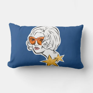 Sie ist ein Star Retro Style Lendenkissen