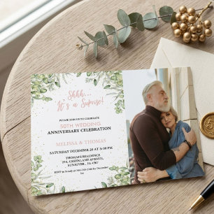 Sie ist ein überraschender 50. Hochzeitstag Einladung
