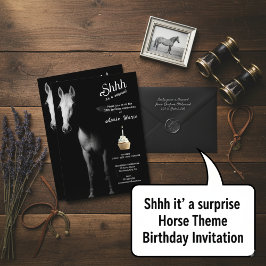 Sie ist ein überraschendes Pferd sie zum Geburtsta Einladung
