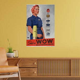 Sie ist ein WOW Poster
