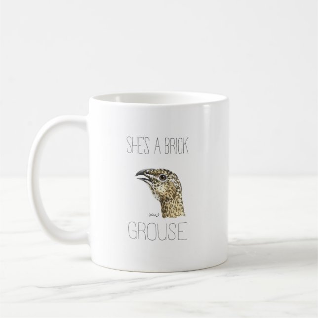 Sie ist ein Ziegelbaum (Großzüchter) Kaffeetasse (Links)