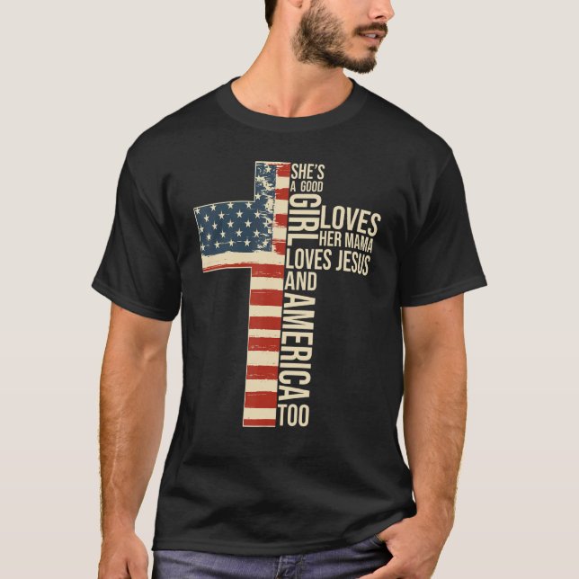Sie ist eine gute Liebe ihrer Mama-Lieben Jesus un T-Shirt (Vorderseite)