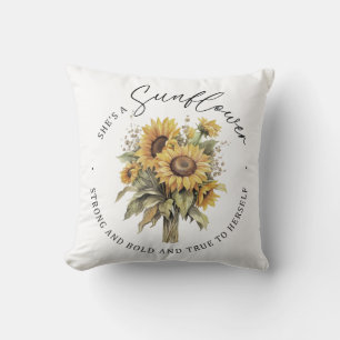 Sie ist eine Inspiration für Sonnenblumen Kissen