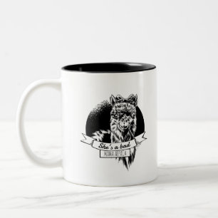 Sie ist eine schlechte Alpaka-Mutter Zweifarbige Tasse