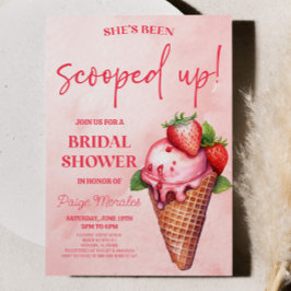 Sie ist erschossen! Eiscreme-Brautparty Einladung