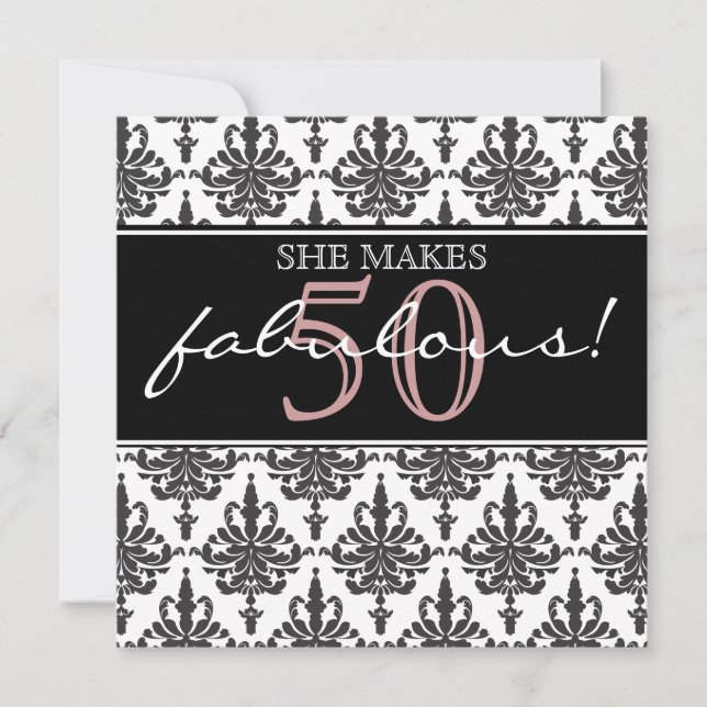 Sie ist fabelhaft! Einladung zur Geburtstagspartei (Vorderseite)