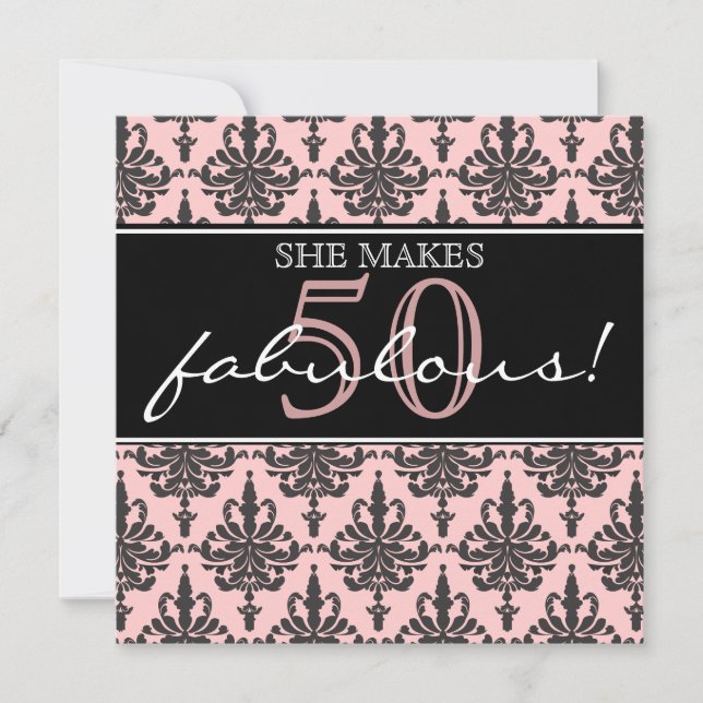 Sie ist fabelhaft! Einladung zur Geburtstagspartei (Vorderseite)