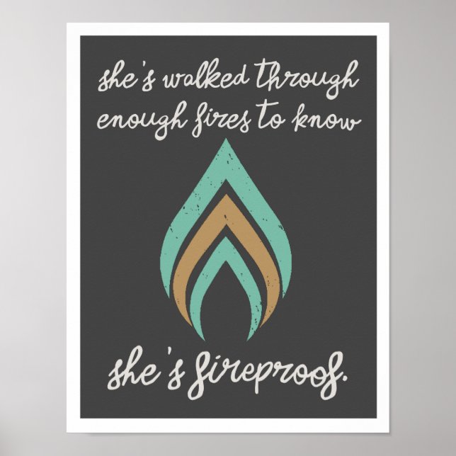 Sie ist feuerfest 11"14" Art Print II Poster (Vorne)