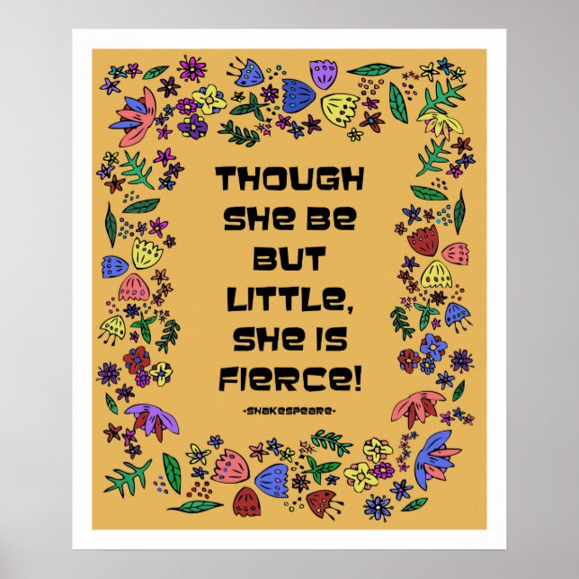 Sie ist fierce poster (Vorne)