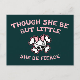 Sie ist fierce postkarte