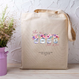 Sie ist Fierce Sunday School Faith Bible Custom Tragetasche