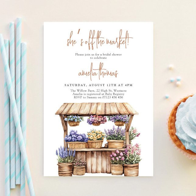 Sie ist frisch vom Brautparty des Marktes Einladung (Von Creator hochgeladen)