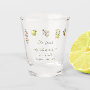 Sie ist frisch vom Markt Brautparty Schnapsglas
