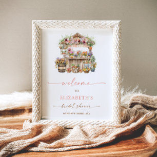 Sie ist frisch vom Markt Brautparty Willkommen Poster