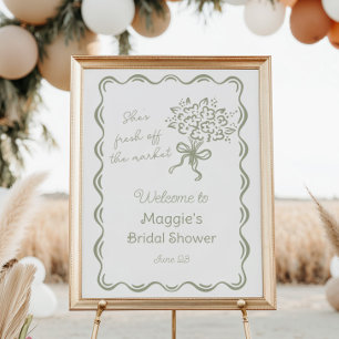 Sie ist frisch vom Markt-Bridal-Willkommen Poster