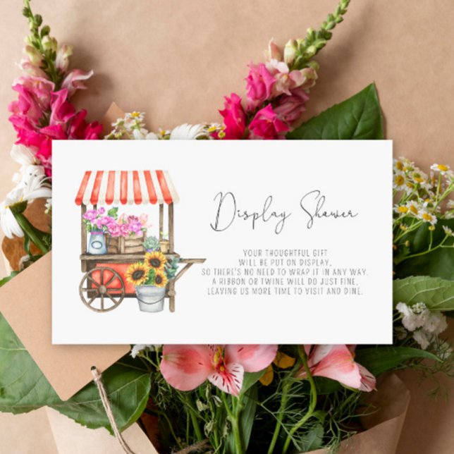 Sie ist frisch vom Markt - Display-Dusche Begleitkarte (Von Creator hochgeladen)