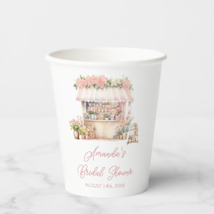 Sie ist frisch vom Markt Floral Brautparty Pappbecher