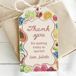 Sie ist frisch vom Obst-Brautparty Geschenkanhänger