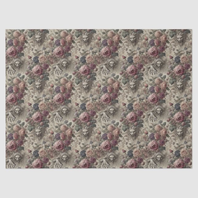 Sie ist Got Claws - Gothic Floral Seidenpapier (Vorderseite)