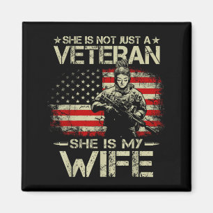 Sie ist keine Veteranin, sie ist meine Frau, Army- Magnet