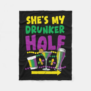 Sie ist mein Betrunkeneres Mardi Gras Party für Me Fleecedecke
