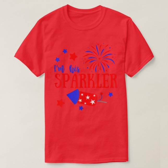 sie ist mein Feuerracker Niedlich 4. Juli Matching T-Shirt (Design vorne)