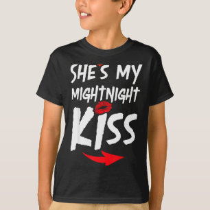 Sie ist mein Mitternachtskuss Frohes Neues Jahr pa T-Shirt
