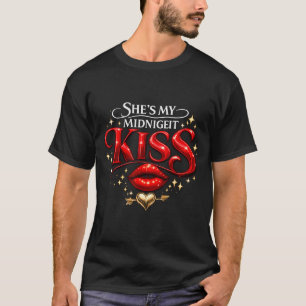 Sie ist mein Mitternachtskuss Frohes Neues Jahr Pa T-Shirt