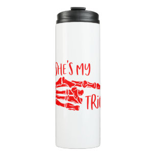 Sie ist mein Trick (Halloween Trick oder Treat) # Thermosbecher