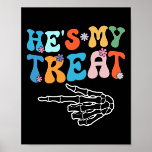 Sie ist mein Trick Hes ist meine Leckerei Hallowee Poster