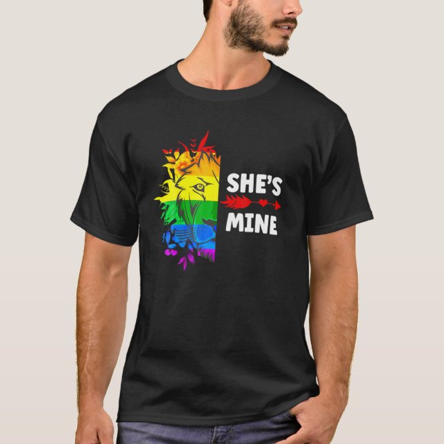 Sie ist meine, ich bin ihre lesbischen Paare Lion  T-Shirt (Vorderseite)