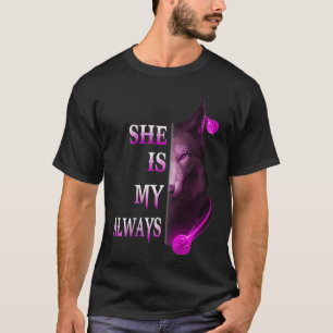 Sie ist meine immer Wolf Freundschaft Beste BESTE  T-Shirt