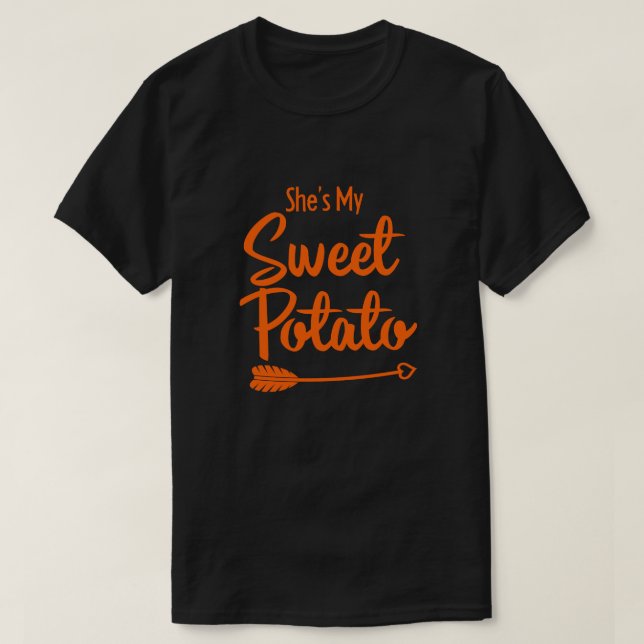 Sie ist meine süße Kartoffel, die ich Yam Matching T-Shirt (Design vorne)