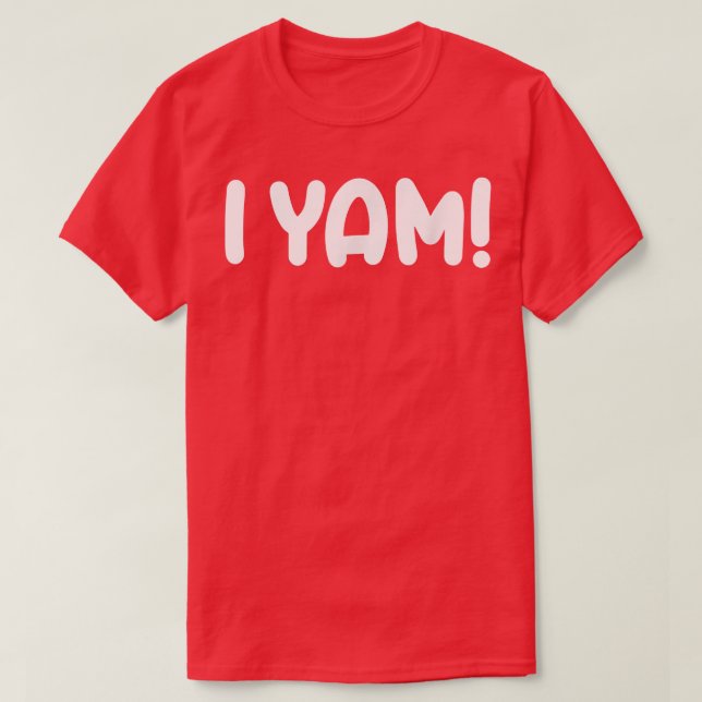 Sie ist meine süße Kartoffel I Yam Set Paare Thank T-Shirt (Design vorne)