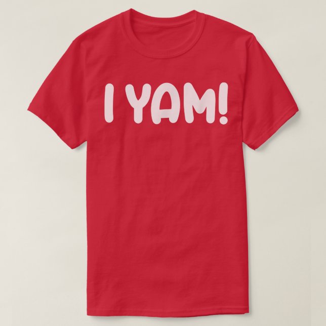 Sie ist meine süße Kartoffel I Yam Set Paare Thank T-Shirt (Design vorne)