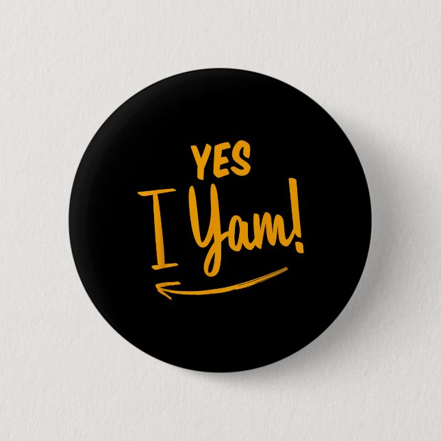 Sie ist meine süße Potato I Yam Matching Couple Da Button (Vorderseite)