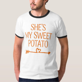 Sie ist meine Süßkartoffel, Erntedank Men's T-Shirt