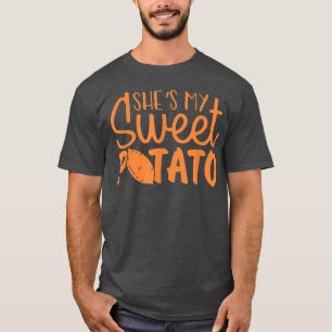 Sie ist meine Süßkartoffel Ich Yam Set Paare Thank T-Shirt